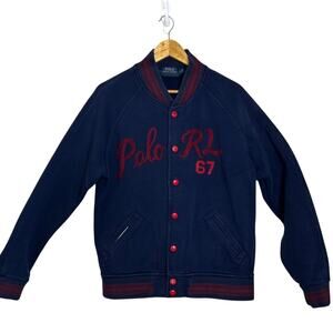 Polo Ralph Lauren Men's Classic Varsity‎ Jacket Size L Preppy Retro